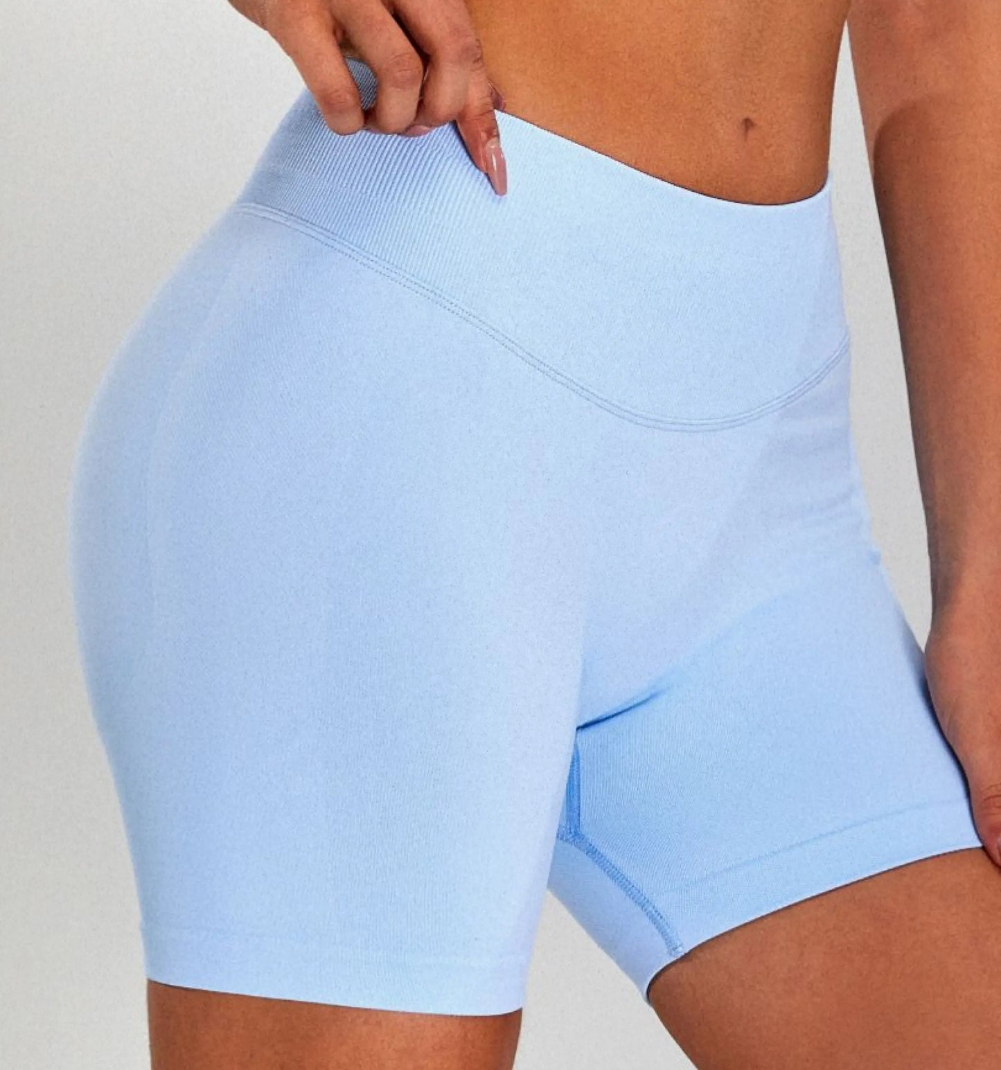 Selora Seamless Shorts - Baby Blue